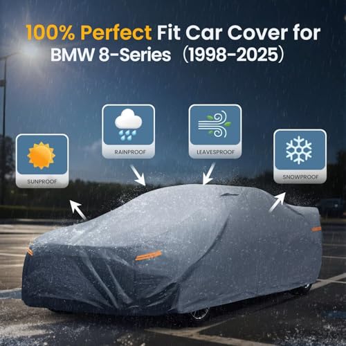 Waterproof BMW 8 (Coupe Car Cover / Custom Fit BMW 8 Series)