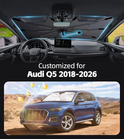 Windshield Sun Shade for Audi Q5 2018 (Fit for Audi Q5 2018-2026)