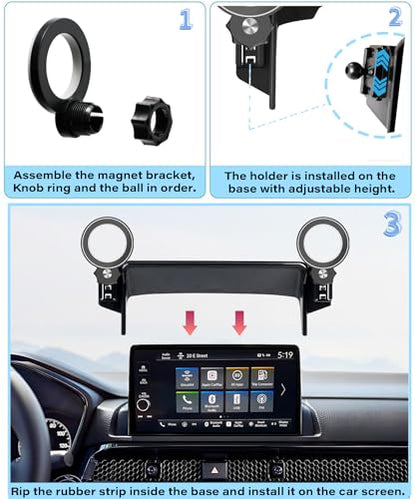 Car Phone Holder for Honda CRV (fit for 2023-2026 Honda CRV/HRV (7/9 Inch Screen))