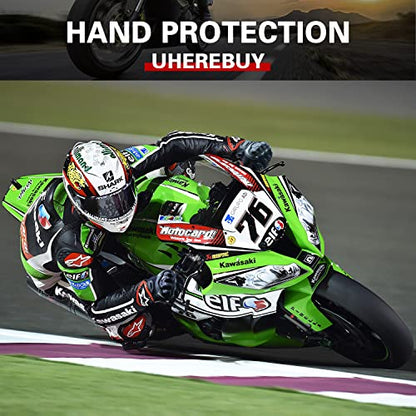 Motorcycle Gloves Touch Screen Full Finger Riding Gloves Knuckle Protection for Men and Women for Dirt Riding (Black / XX-Large)