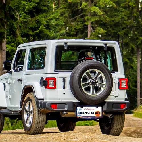 Starry Sky Night Forest License Plate Frame Stainless Steel 6.3 X 12.2 Inch (Starry Sky Galaxy)