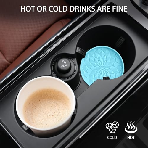 Car Coasters for Cup Holders [4 Pack] (4pack-sky Blue)