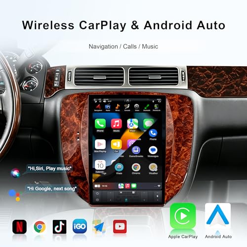 12.1 Inch CarPlay Radio for Chevy Tahoe Suburban GMC Yukon 2007 (PX6 Hexa core 4G+64G+DSP+Car Auto Play)