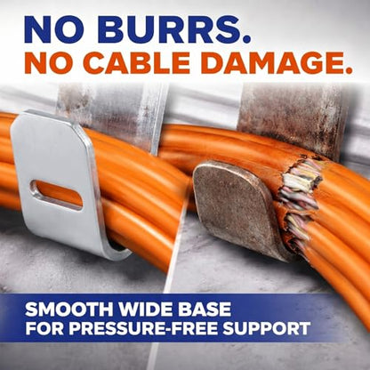 200 Pcs 3 4'' Cable Support J (3/4 Inch)