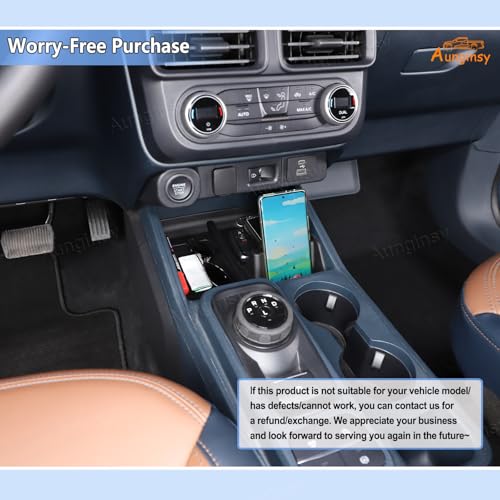 Center Console Shifter Storage Tray for Ford Maverick 2022 (Black)