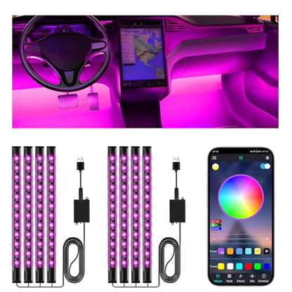 2 Pack Led Lights for Car Accessories Interior (2 Pack)