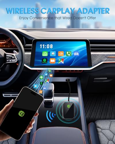 Wireless Carplay Adapter for Apple (Black)