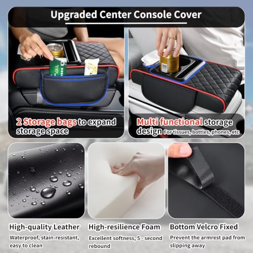 5-in-1 Center Console Cover Fit for Volkswagen CC #005 Grey (Fit for Volkswagen CC / #005 Grey)