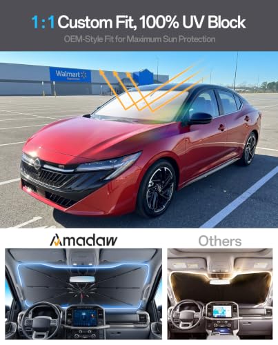 Windshield Sun Shade for Nissan Sentra (For Nissan / For Sentra / Altima 2000–2026)