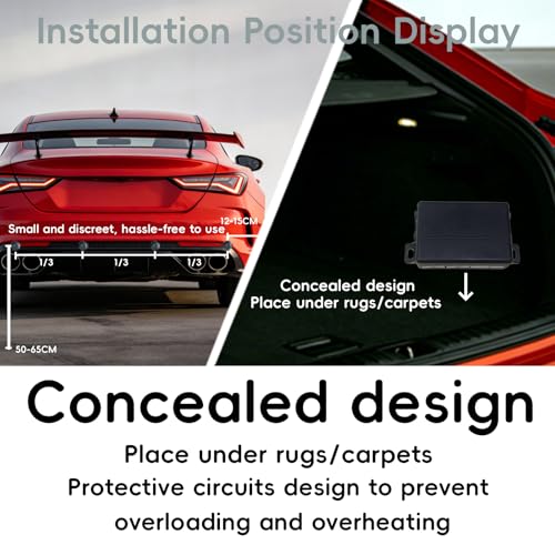 Parking Sensor kit New Feature Rear with Selectable Distance in Feet (Black)