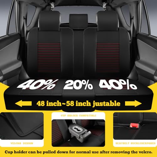 Car Seat Covers Full Set (Red / Full set)