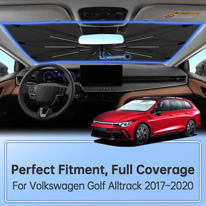 Windshield Sun Shade Umbrella for Volkswagen Golf Alltrack 2017 (for Volkswagen Golf Alltrack 2017-2020)