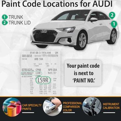 LY9C Ibis White Car Touch Up Paint for Audi
