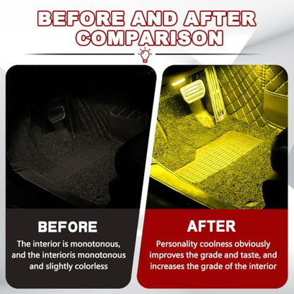 Car Interior LED Lights (Yellow)