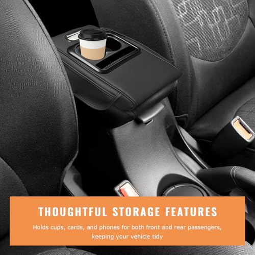 Car Center Console Armrest Pillow (Normal / Black)