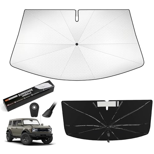 Windshield Sun Shade Umbrella for Ford Bronco 2021 (For Ford Bronco 2021+)