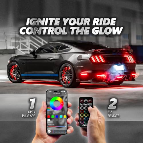 Aura Pro RGB Aluminum Car Underglow Kit with App & Remote Control (1. Car / RGB)