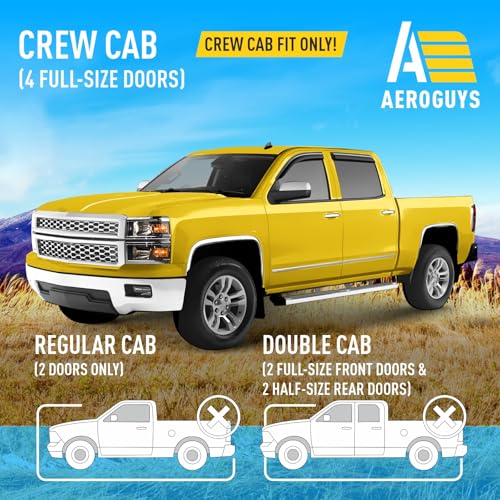 Extra Durable Window Deflectors Tape (For Chevy Silverado 14-18 1500/2500/3500)