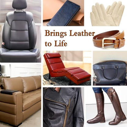 Dark Gray Recoloring Balm Leather Vinyl Auto Dash Board Car Interior Seats Paint Furniture Dye Color Restorer Refinish Shoes Sofa Gloves Jacket Purse Bag Couch Stain Fade Scratches Peeling Repair Kit (Dark Gray)