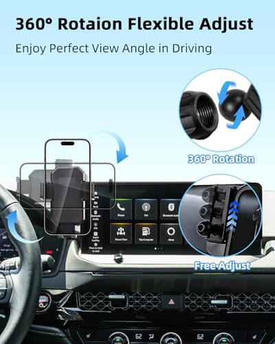 Car Phone Mount for 2023 (Honda Accord 2023-2026 ( 12.3-Inch Only) / Magsafe+ Wireless Charger)
