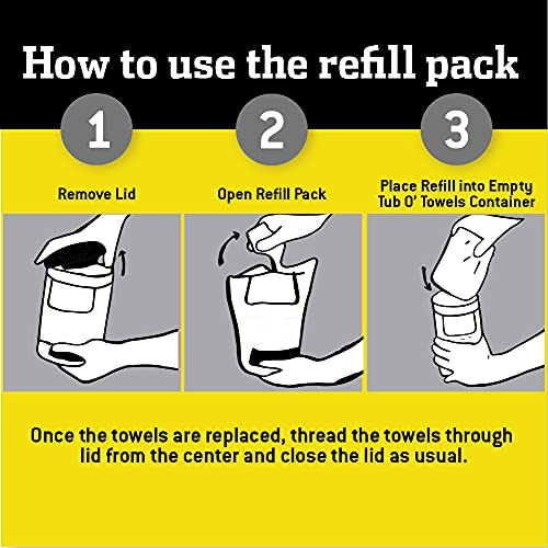 Heavy Duty 10" x 12" (90 Towel Can & 90 Towel Refill)