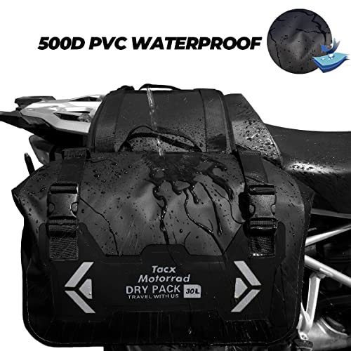 Motorcycle Saddle Bags Tail Bag (30L-Black)