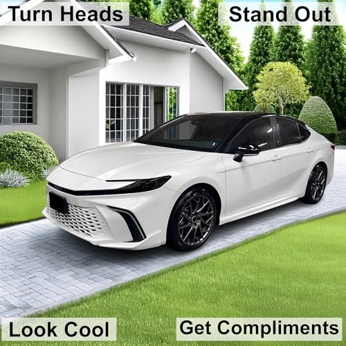 Full Headlight Head Light Tint Kit Compatible with Toyota Camry 2025 (Front Kit / Dark Smoke)