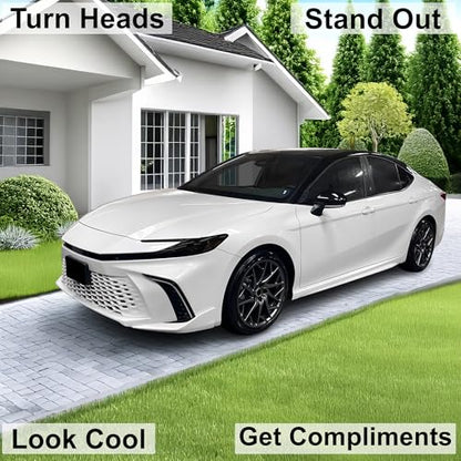 Full Headlight Head Light Tint Kit Compatible with Toyota Camry 2025 (Front Kit / Dark Smoke)