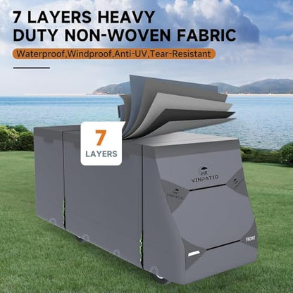 Class C RV Cover Fits 23 (Class C RV Cover(Grey) / Fits 23-26FT)