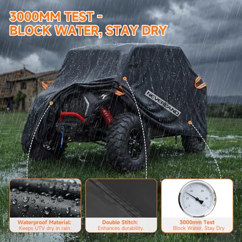 UTV Cover Heavy Duty Waterproof 2 (up to 126"L)