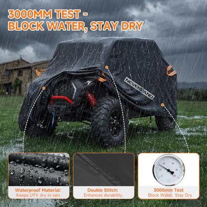 UTV Cover Heavy Duty Waterproof 2 (up to 126"L)