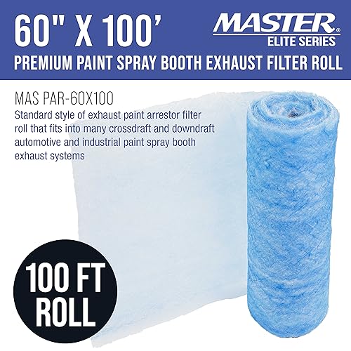 Elite Paint Spray Booth Exhaust Filter Roll 60" x 100' (60 inches x 100 Feet)