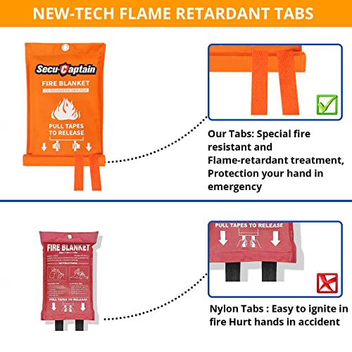 Emergency Fire Blanket for Home and Kitchen (40"x40")
