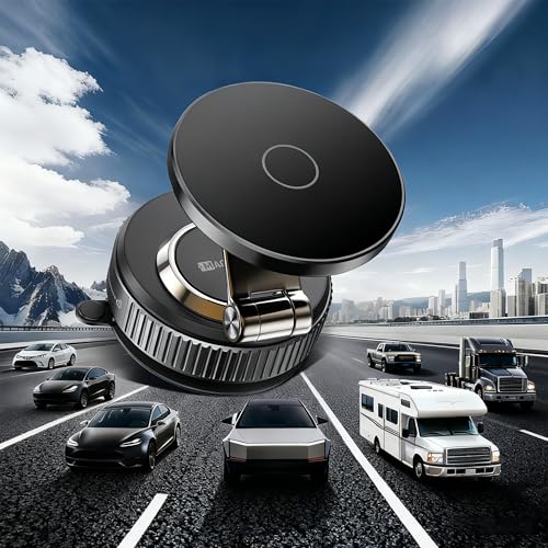 Magnetic Phone Holder for Car 2026 Heavy Duty Model 360° Adjustable Vacuum Suction Car Magsafe Phone Mount Cell Phone Holders for Your Car for iPhone 16 Pro Max 15 14 13 12 Plus