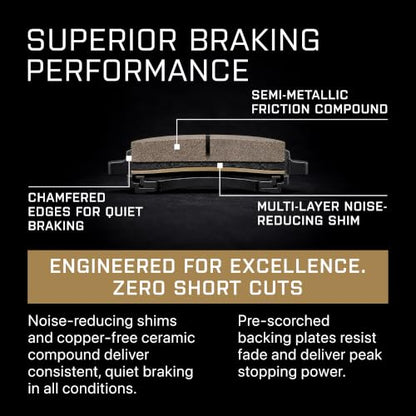 Premium Rear Brake Pads for 90 (BP0377-M)