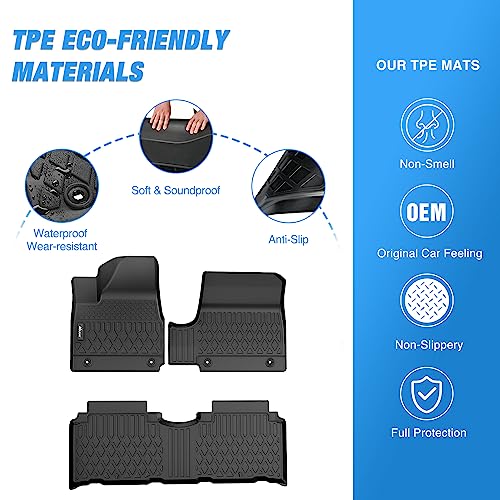 TPE Floor Mats for Hyundai IONIQ 5 SE Standard Range SE SEL (2022-2025 Hyundai IONIQ 5)