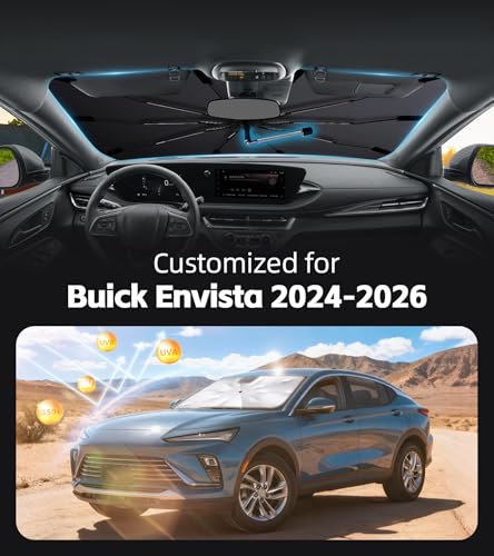 Windshield Sun Shade for Buick Envista 2024 (Fit for Buick Envista 2024-2026)