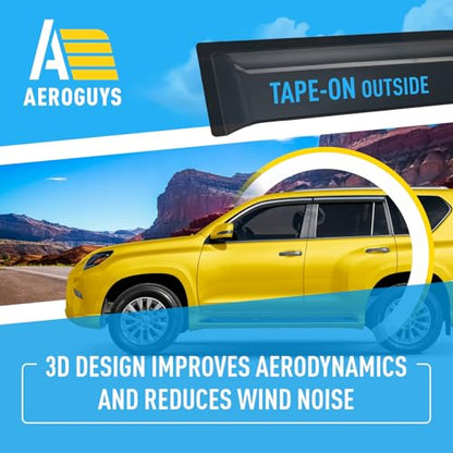 Extra Durable Window Deflectors Tape (For Lexus GX 10-23)
