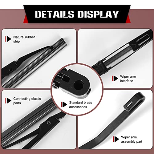 Rear Windshield Wiper Arm Blade (13.5"+13")