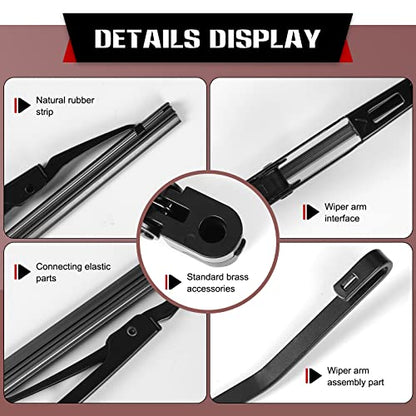 Rear Windshield Wiper Arm Blade (13.5"+13")