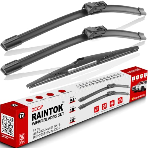 3 Pack Windshield Wiper Blades Replacement for Mazda CX (24"/18"/14")
