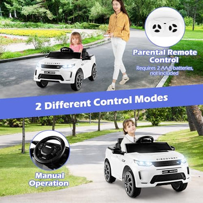 12V Kids Ride On Car (White / 42.5” x 25.5” x 20”(L x W x H))