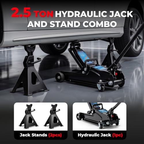 2.5 Ton Car Truck Floor Jack Service Heavy Duty Steel Hydraulic Low