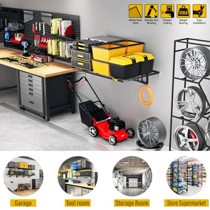 2x3ft Adjustable Rail Wall Garage Storage Shelf (2x3ft-1pack)