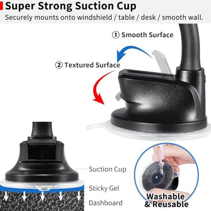 Magnetic Phone Holder for Car (Black- Magnetic)