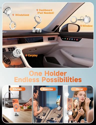 Car Phone Holder for Magsafe (Silver)