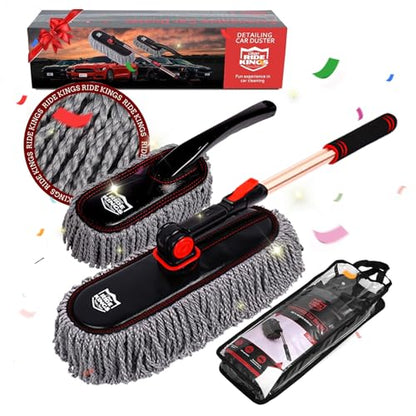 Car Duster Exterior with Extendable Handle (Gray)