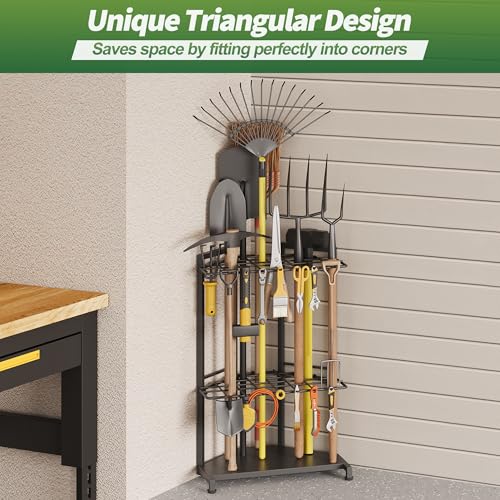 Garden Tool Organizer for Corner (Corner Rack)