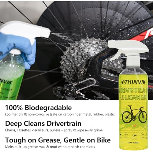 Bike Lube and Cleaner Set with 500ml Chain Cleaner (Wet Lube)