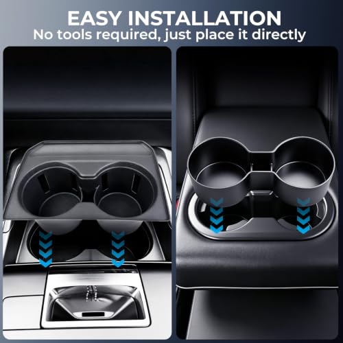 Center Console Cup Holder Inserts for Mazda CX5 2026 (Fits for 2026+ CX-5, Front & Rear)